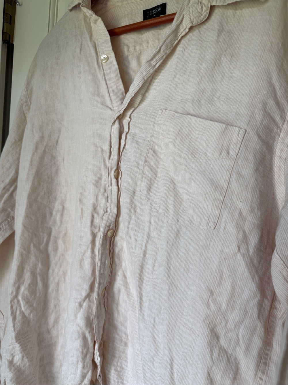 J.Crew Men's Linen Button-Up Shirt - Picture 2 of 5